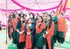 Former Minister and BJP leader Sham Lal Sharma being felicitated on Annual Day of Bishno High School Akhnoor.
