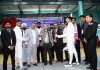 Prof Manoj K Dhar, Vice Chancellor University of Jammu inaugurating All India Inter University Fencing Championship for men at Jammu on Sunday.