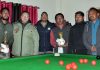 Winners of Snooker Championship posing along with dignitaries and officials in Leh.