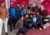 Winners of Royal Women Cricket Tournament posing along with dignitaries and officials in Jammu.