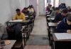 IAS aspirants appearing for 'Sunday Test Series' at SRCC Jammu on Sunday.