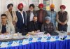 HoD Cardiology GMC Jammu Dr Sushil Sharma examining patients in Nanak Nagar on Sunday.