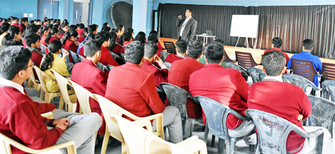 Students listening the experts during Career Fair organised by Univariety at KCPS in Jammu. Students listening the experts during Career Fair organised by Univariety at KCPS in Jammu.