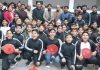 Selected players and dignitaries posing for group photograph.