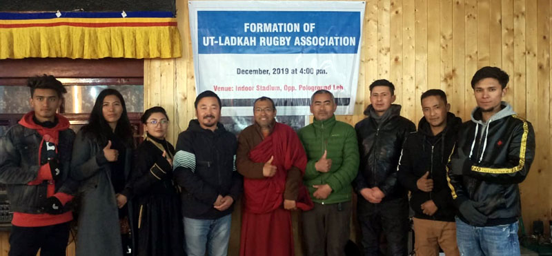 Newly elected office bearers of Ladakh Rugby Association. Newly elected office bearers of Ladakh Rugby Association.