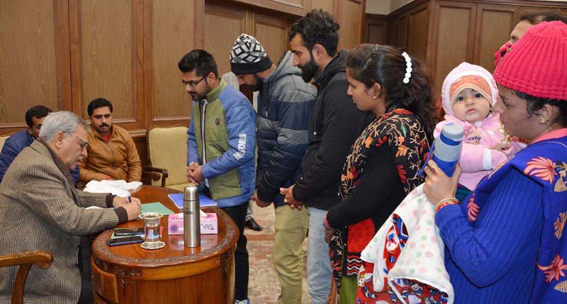 Advisor Farooq Khan interacting with a delegation on Monday. Advisor Farooq Khan interacting with a delegation on Monday.