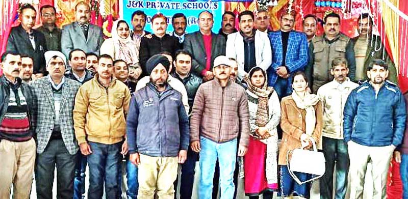 Members of Private School Education meeting at Kathua on Monday. Members of Private School Education meeting at Kathua on Monday.