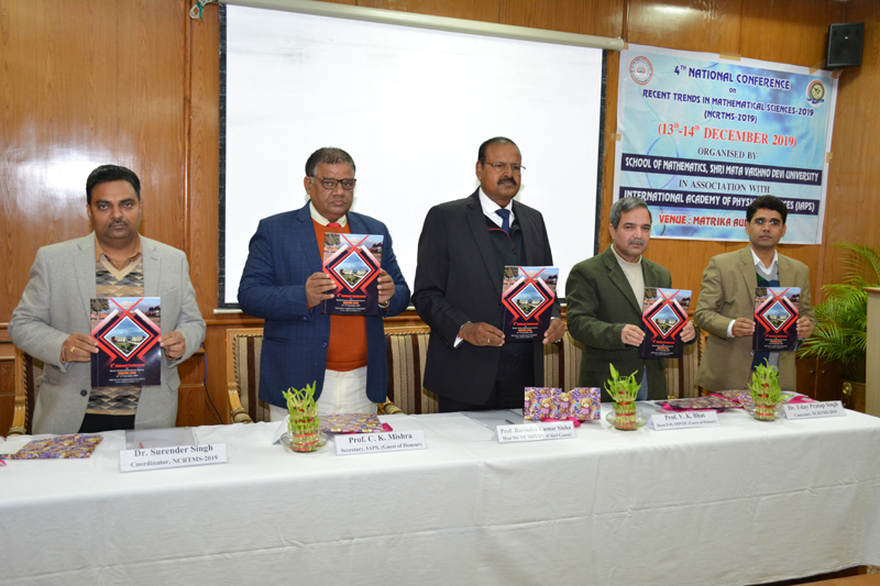SMVDU Vice-Chancellor and others releasing souvenir during inaugural of a conference on Friday. SMVDU Vice-Chancellor and others releasing souvenir during inaugural of a conference on Friday.