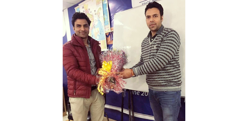 IAS Bilal Bhat being welcomed at Chanakya Academy for a seminar on IAS/KAS. IAS Bilal Bhat being welcomed at Chanakya Academy for a seminar on IAS/KAS.