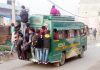 An over loaded mini bus on a Samba route on Saturday.