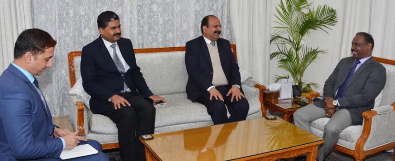 Lt Governor meeting Sh. Yogesh Chander Modi, Director General, National Investigation Agency (NIA) Lt Governor meeting Sh. Yogesh Chander Modi, Director General, National Investigation Agency (NIA)