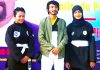 Medal winners of UT Ladakh posing for photograph after excelling in National Pencak Silat Championship. –Excelsior/Basharat Ladakhi
