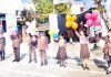 Children presenting colourful activity during Sports Day celebration at IMA, RS Pura in Jammu.