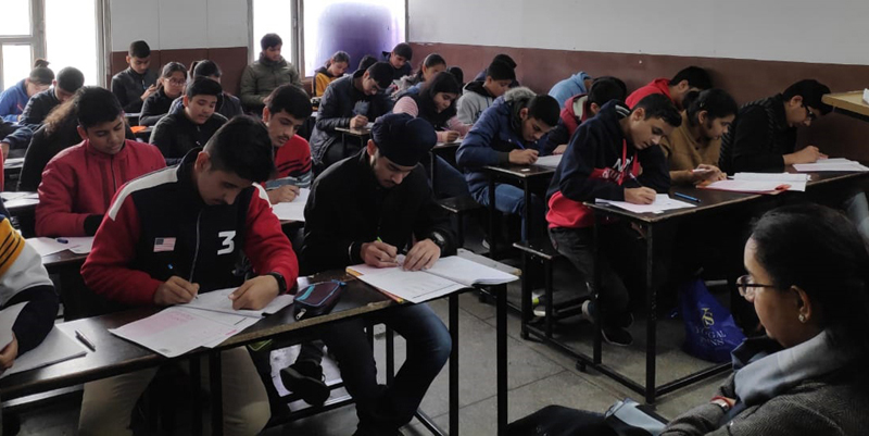 Students appearing in National Admission Test conducted by VMC Jammu. Students appearing in National Admission Test conducted by VMC Jammu.