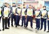 Kabra Altaf and other Judokas along with coach after returning from KIYG at Guwahati in Assam.