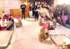 Students playing Carrom board in inter-school competition at Shiksha Niketan, Gandhi Nagar, Jammu on Saturday.