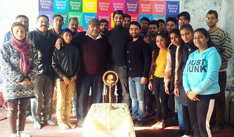 Participants of an Acting Workshop posing for a group photograph at Jammu on Thursday. Participants of an Acting Workshop posing for a group photograph at Jammu on Thursday.