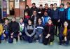 J&K Fencing team posing for a photograph before leaving for National Championship.