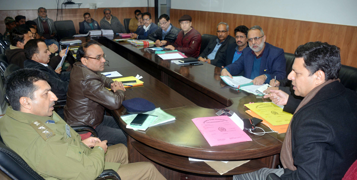 Divisional Commissioner Sanjeev Verma chairing a meeting in Jammu on Saturday. Divisional Commissioner Sanjeev Verma chairing a meeting in Jammu on Saturday.