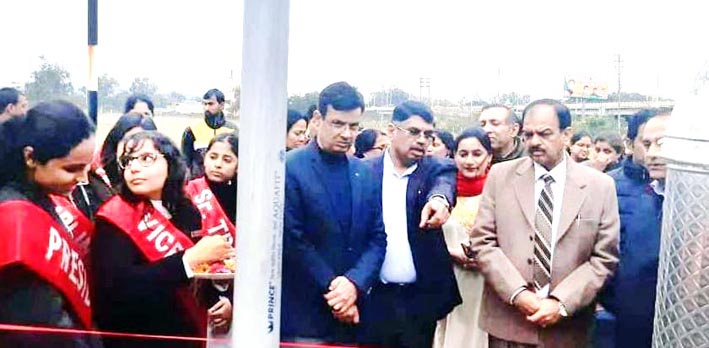 PCB chairman Suresh Chugh inaugurating sanitary waste disposer unit at Women College Gandhi Nagar in Jammu on Tuesday. PCB chairman Suresh Chugh inaugurating sanitary waste disposer unit at Women College Gandhi Nagar in Jammu on Tuesday.