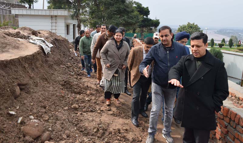 Divisional Commissioner Jammu Sanjeev Verma during visit to Bagh-e-Bahu on Wednesday. Divisional Commissioner Jammu Sanjeev Verma during visit to Bagh-e-Bahu on Wednesday.