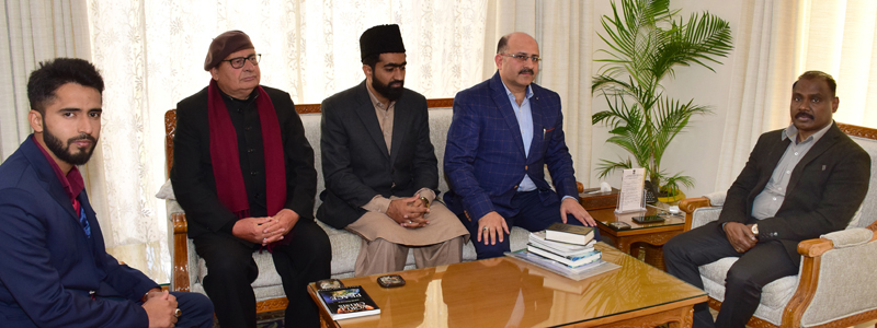 Lt Governor meeting delegation of Ahmadiyya Muslim Community on Wednesday. Lt Governor meeting delegation of Ahmadiyya Muslim Community on Wednesday.