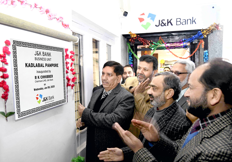 Chairman and Managing Director (CMD) Rajesh Kumar Chhibber inaugurating BU at Kadlabal Pampore in Pulwama. Chairman and Managing Director (CMD) Rajesh Kumar Chhibber inaugurating BU at Kadlabal Pampore in Pulwama.