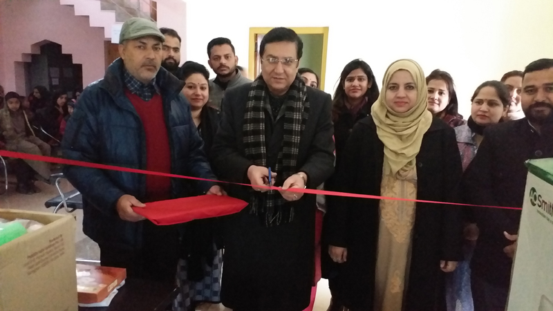 Chairman of District Legal Service Authority inaugurating a collection centre in Reasi on Tuesday. Chairman of District Legal Service Authority inaugurating a collection centre in Reasi on Tuesday.