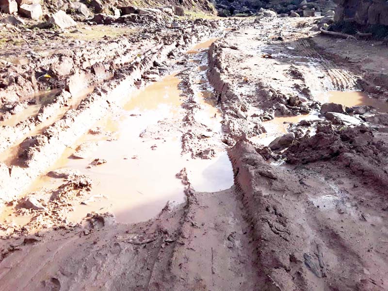 Completely damaged Khudua to Sunari road which needs immediate repair and black topping. Completely damaged Khudua to Sunari road which needs immediate repair and black topping.