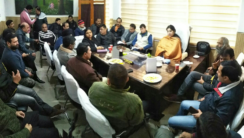 Deputy Mayor, Purnima Sharma during a meeting with representatives of prominent Market Associations. Deputy Mayor, Purnima Sharma during a meeting with representatives of prominent Market Associations.