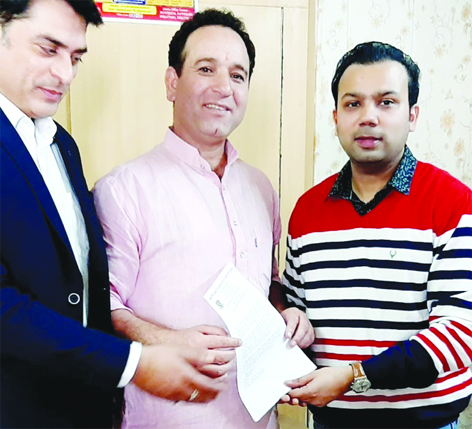 Rahil Gupta elevated as Working President AKAJK - Daily Excelsior