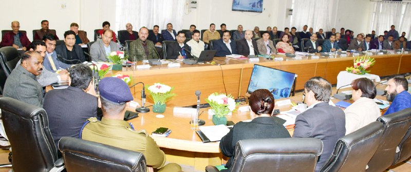 LT. GOVERNOR CHAIRING OFFICERS MEETING AT KATHUA-A