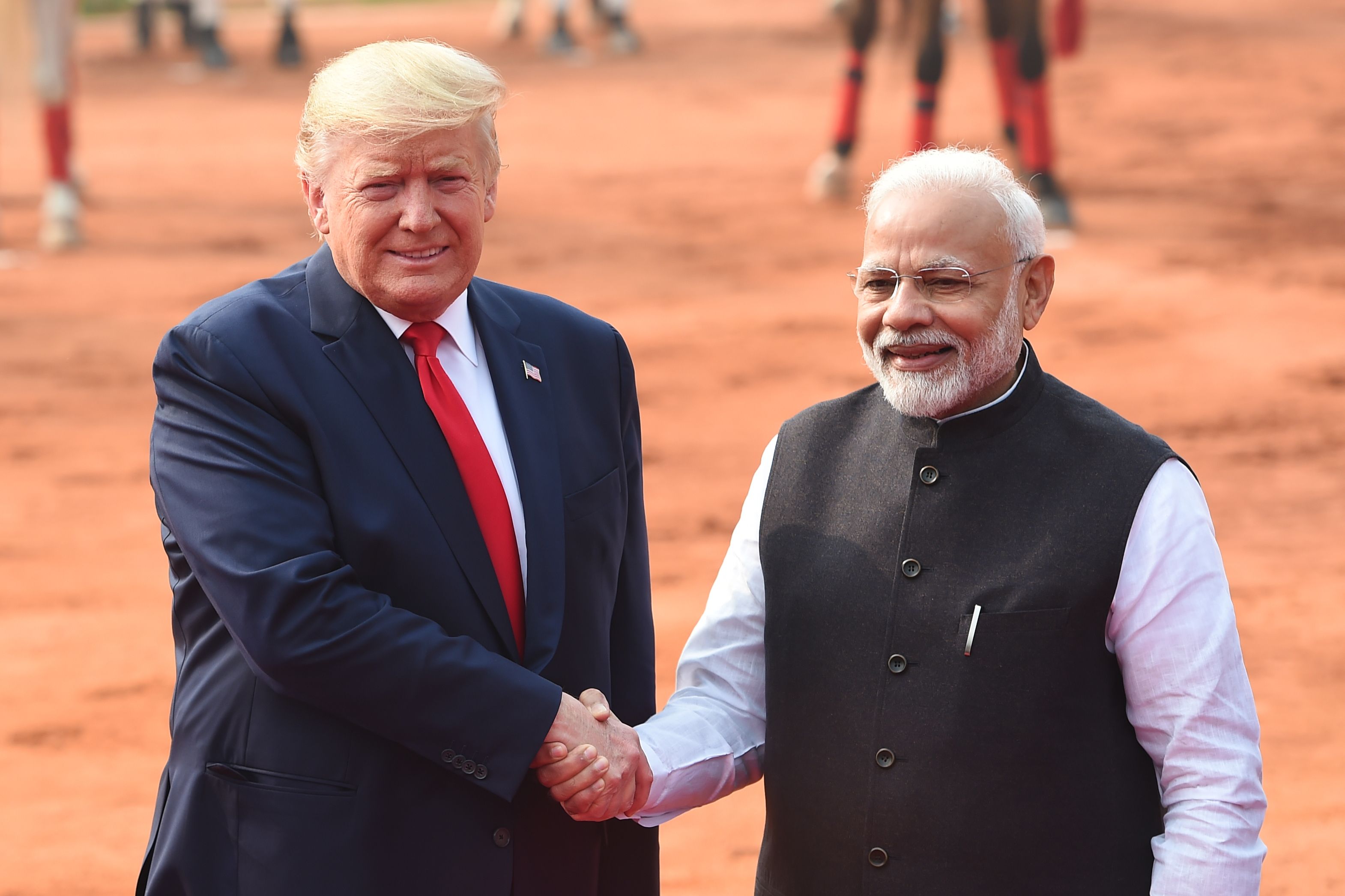 Modi Trump hold talks trade defence security on agenda