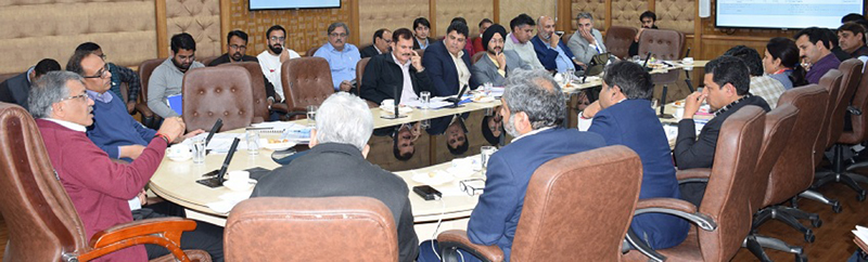 Additional Secretary MHA Gyanesh Kumar reviewing progress of PMDP projects in Jammu on Sunday. Additional Secretary MHA Gyanesh Kumar reviewing progress of PMDP projects in Jammu on Sunday.