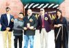 Provincial President NC, Davinder Rana presenting memento during Annual Day Function at RMG International School in Jammu.