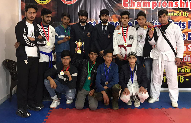 Winners of Jeet Kune Do Federation Cup posing for a group photograph along with dignitaries. Winners of Jeet Kune Do Federation Cup posing for a group photograph along with dignitaries.