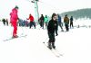 Students in action during the practice session under Skiing course organised by Indian Institute of Skiing and Mountaineering (IISM) at Gulmarg in Srinagar. — Excelsior/Shakeel