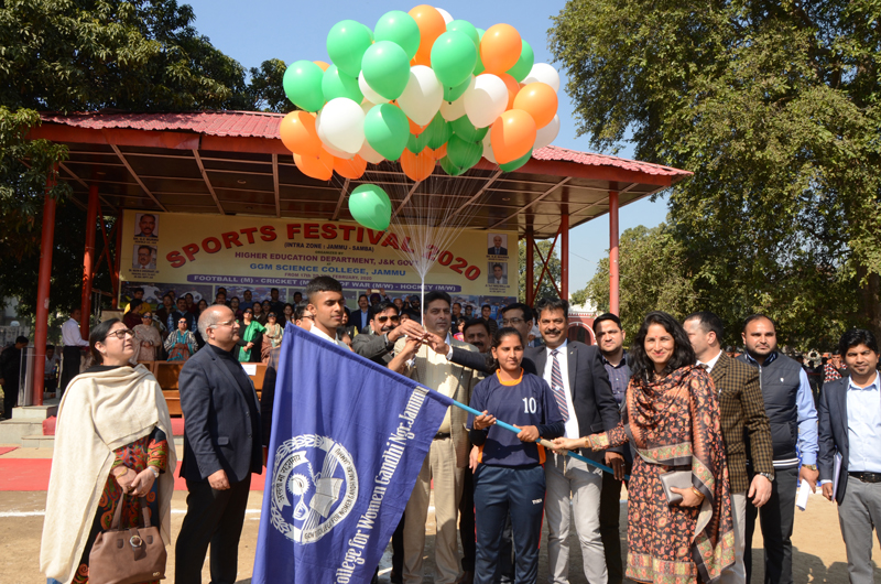 1st Sports Festival 2020 being inaugurated at GGM Science College in Jammu on Monday. 1st Sports Festival 2020 being inaugurated at GGM Science College in Jammu on Monday.