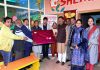 Former Minister Sat Sharma inaugurating newly opened Shemrock Blooming Buds Playway school at Ghagwal.