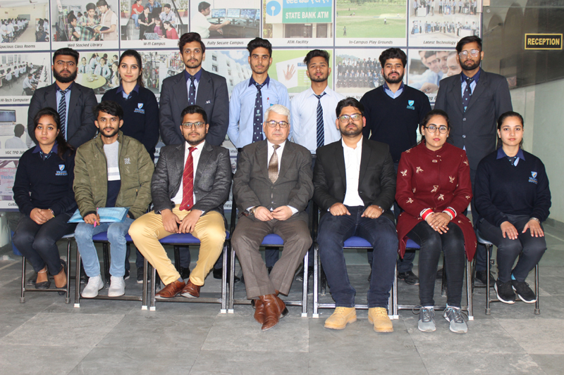 Students of Vaishno College of Engineering with College Director and MKR Techsoft representatives posing for a group photograph during a placement drive. Students of Vaishno College of Engineering with College Director and MKR Techsoft representatives posing for a group photograph during a placement drive.