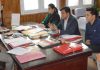 Industries Secretary chairing a meeting on Thursday.
