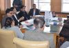 Principal Secretary Housing Dheeraj Gupta chairing a meeting on Thursday.