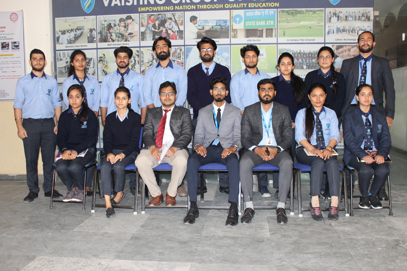 Students of VCOE posing for a group photograph after their selection at a placement drive in the college. Students of VCOE posing for a group photograph after their selection at a placement drive in the college.