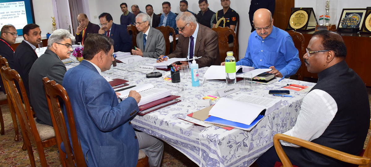 Lieutenant Governor chairing meeting of Shri Mata Vaishno Devi Shrine Board. Lieutenant Governor chairing meeting of Shri Mata Vaishno Devi Shrine Board.