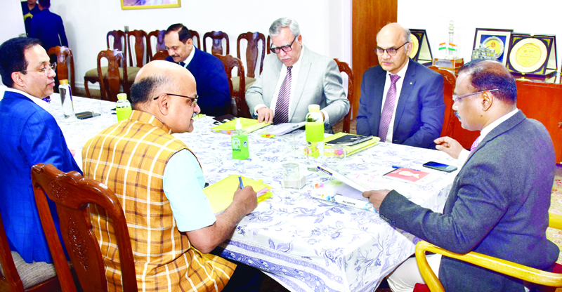LG Girish Chandra Murmu chairing the Administrative Council meeting in Jammu on Wednesday. LG Girish Chandra Murmu chairing the Administrative Council meeting in Jammu on Wednesday.