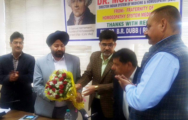 Director ISM & Homeopathy J&K, Dr Mohan Singh in a meeting with officers of Homeopathy System of Medicine at Jammu. Director ISM & Homeopathy J&K, Dr Mohan Singh in a meeting with officers of Homeopathy System of Medicine at Jammu.