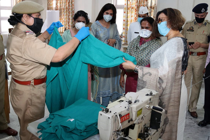 Smita Murmu, First Lady of J&K during her visit to Police Welfare Centre in Jammu. Smita Murmu, First Lady of J&K during her visit to Police Welfare Centre in Jammu.