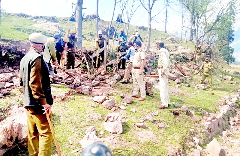 Forest land being retrieved in Gool. Forest land being retrieved in Gool.