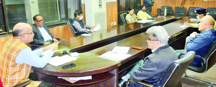 Chief Secretary chairing a meeting on Wednesday. Chief Secretary chairing a meeting on Wednesday.