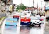 A good number of private vehicles moving on Budshah Chowk road in Srinagar on Thursday.(UNI)